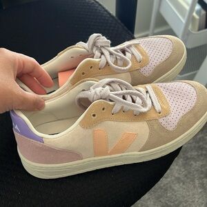 Veja v10 suede color block